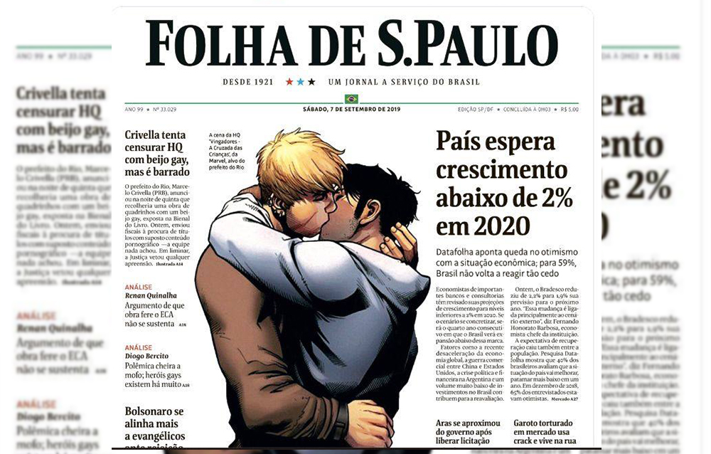 Beso gay desata polémica y temores de censura en Brasil
