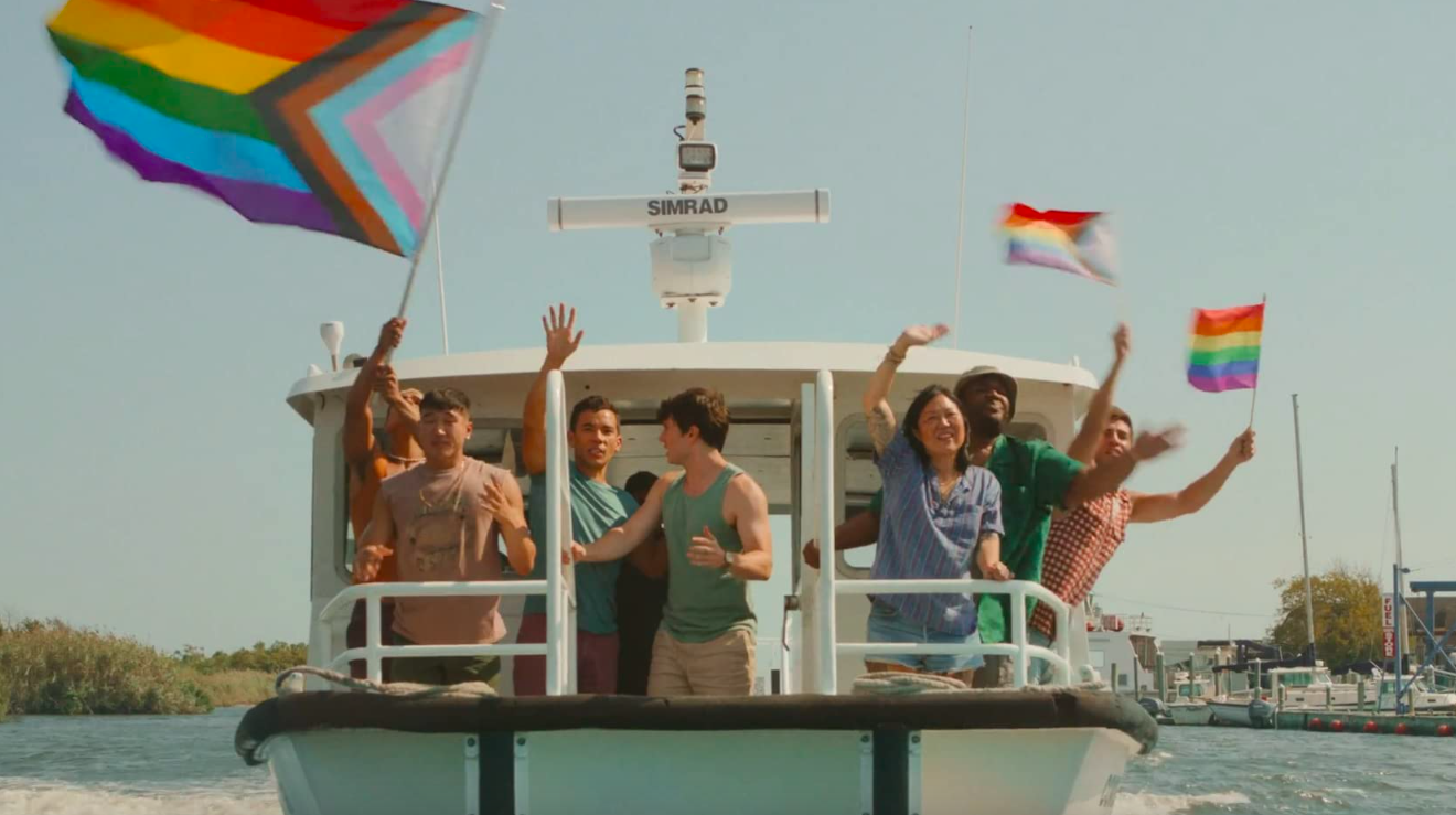 Imagen da la comedia romántica Fire Island de Disney+ y Hulu.