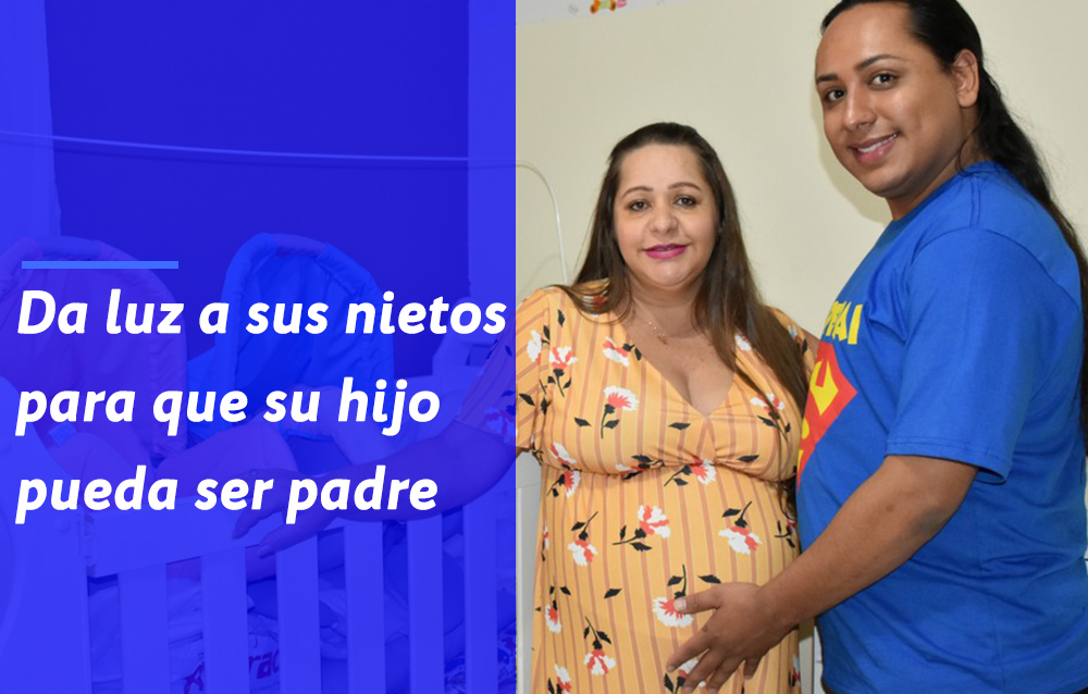 Mujer queda embarazada para ayudar a su hijo gay a ser padre