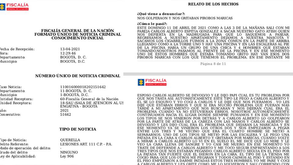 denuncia en la fiscalia